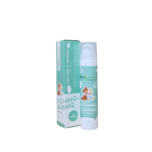 Baby Organix Soothing & Calming Rub Cream (NO MENTHOL)