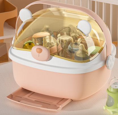 Portable Baby Bottle Drying Rack with Cover