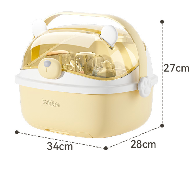 Portable Baby Bottle Drying Rack with Cover