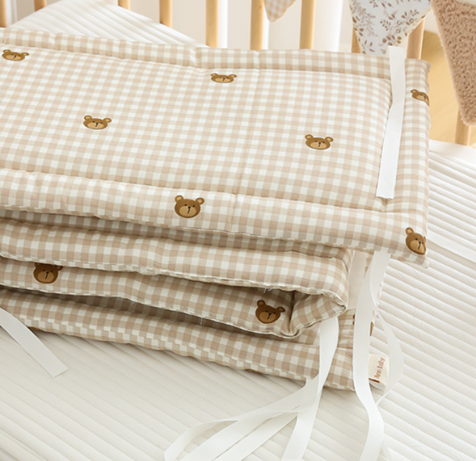 Premium Quilted Baby Crib Bumper Set 100cm x 2