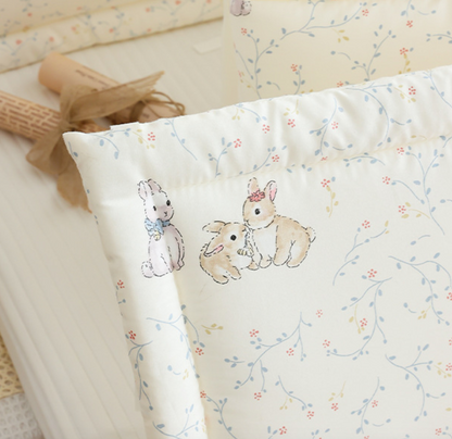 Premium Quilted Baby Crib Bumper Set 100cm x 2