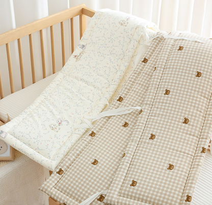 Premium Quilted Baby Crib Bumper Set 100cm x 2
