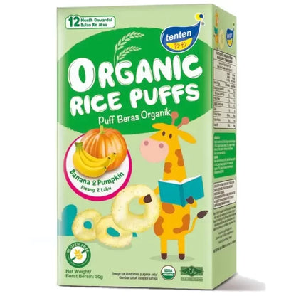 Tenten Organic Rice Puffs 1 year and above