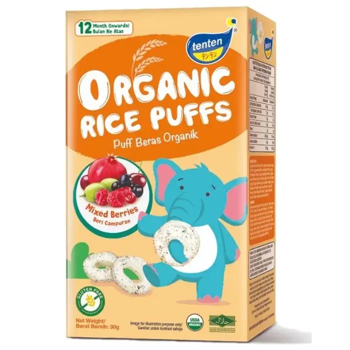 Tenten Organic Rice Puffs 1 year and above