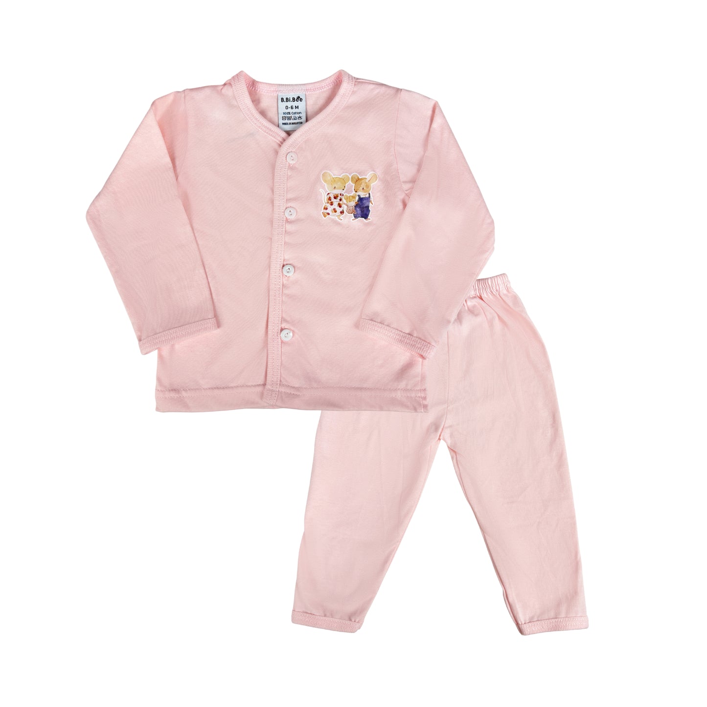 BBIBEE- newborn 100% cotton Suit Set 0-6, 6-12, 12-18 months
