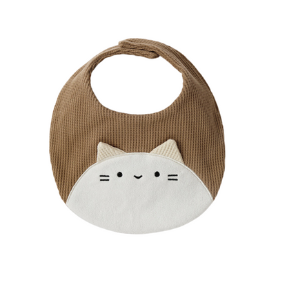 Baby Embroidery Bear 100% Cotton Drooling Bib