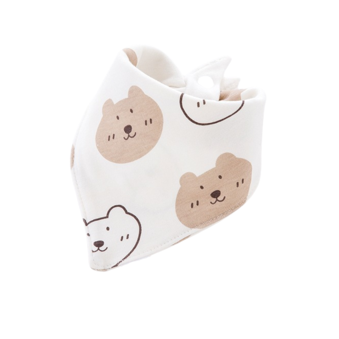 Baby 100% Cotton Drooling Bib (Pick Randomly) Buy 3 Free 1