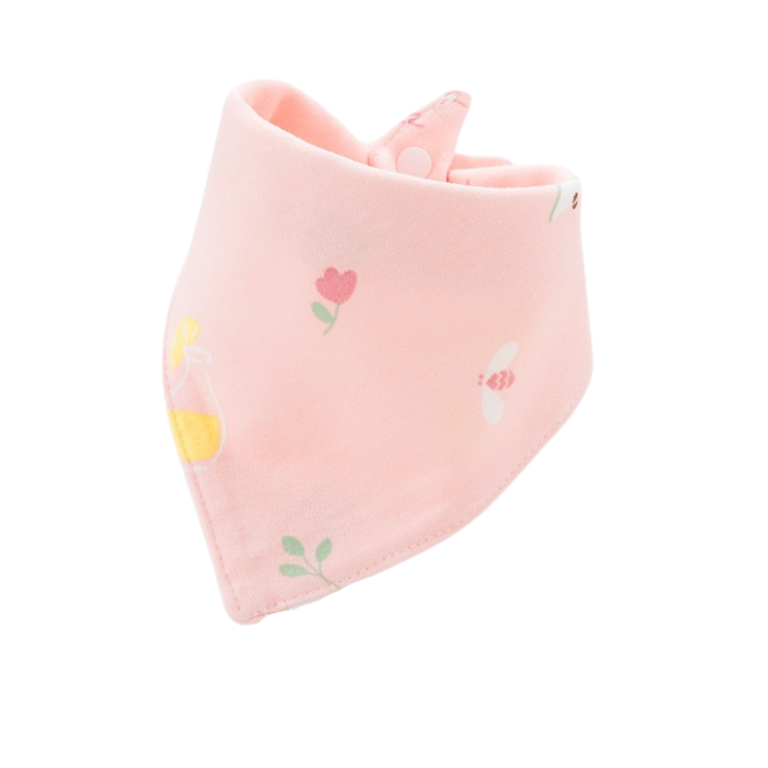 Baby 100% Cotton Drooling Bib (Pick Randomly) Buy 3 Free 1