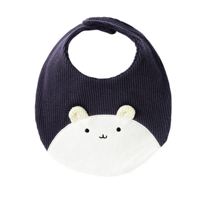 Baby Embroidery Bear 100% Cotton Drooling Bib