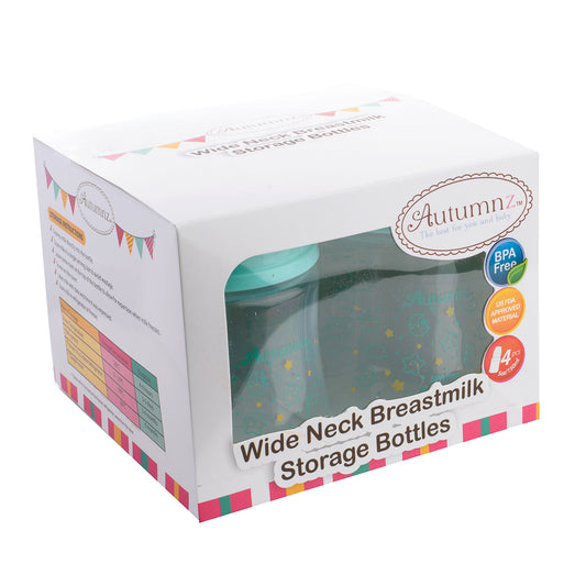 Autumnz-Wide Neck Breastmilk Storage Bottles *5oz* (4 btls)