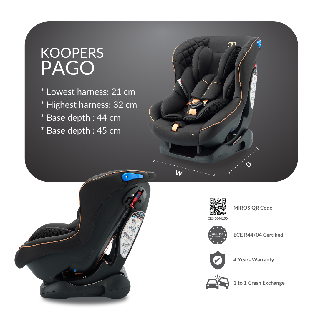 Koopers: Pago Car Seat (Black Gold)