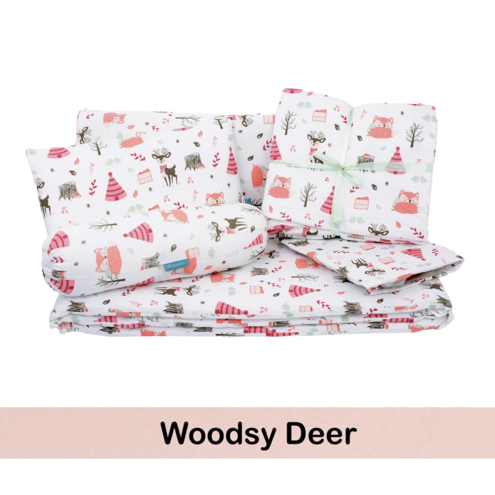 Autumnz - 6in1 Bedding Set (With Cover 100% Jersey Cotton)