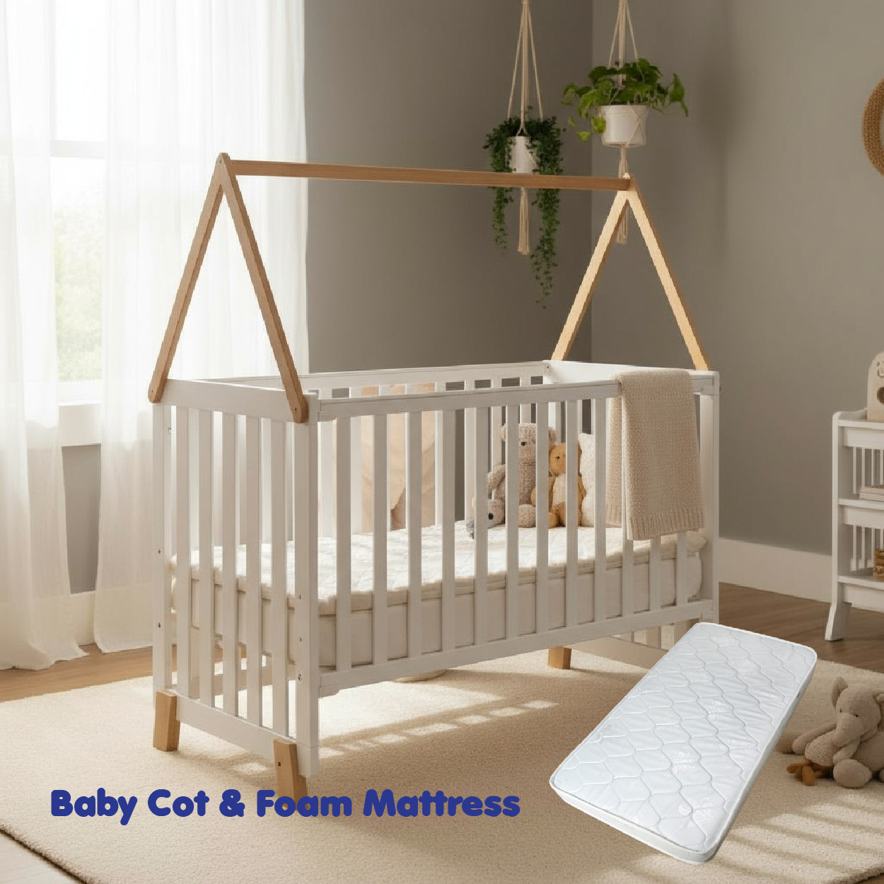 BABY COT ALEXIS GREEN