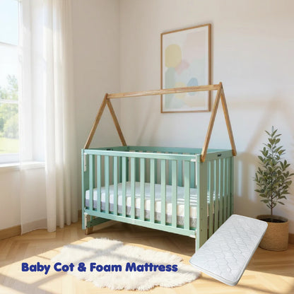 BABY COT ALEXIS GREEN