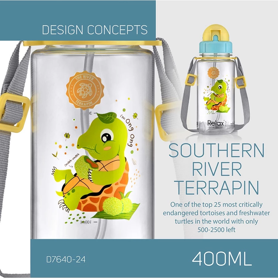 RELAX Tritan Botol Air Kanak-kanak Kids Water Bottle - (400ml)