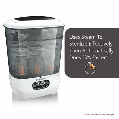 Baby Brezza: Baby Bottle Sterilizer and Dryer Advanced (White)