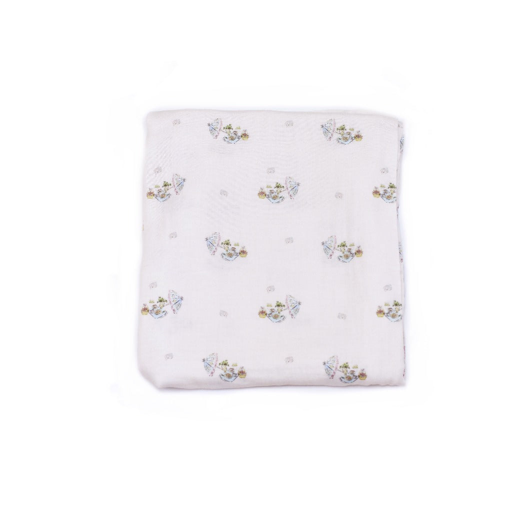 Twinkle Planet OrganicBlend Muslin Swaddle Blanket  120cm x 120cm