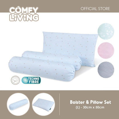Comfy Living Bolster & Pillow Set (L)