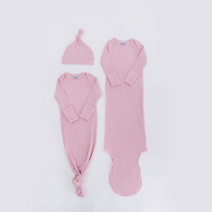 Jae Ko® Award Winning Organic Baby Wear Long Sleeves Knotted Gowns
