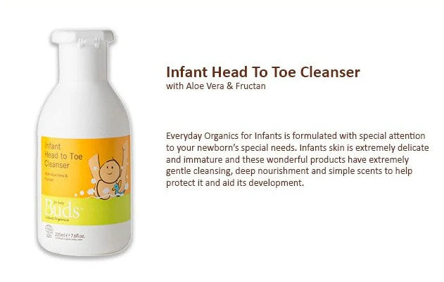 Buds Organics Infant Head to Toe Cleanser 225ml