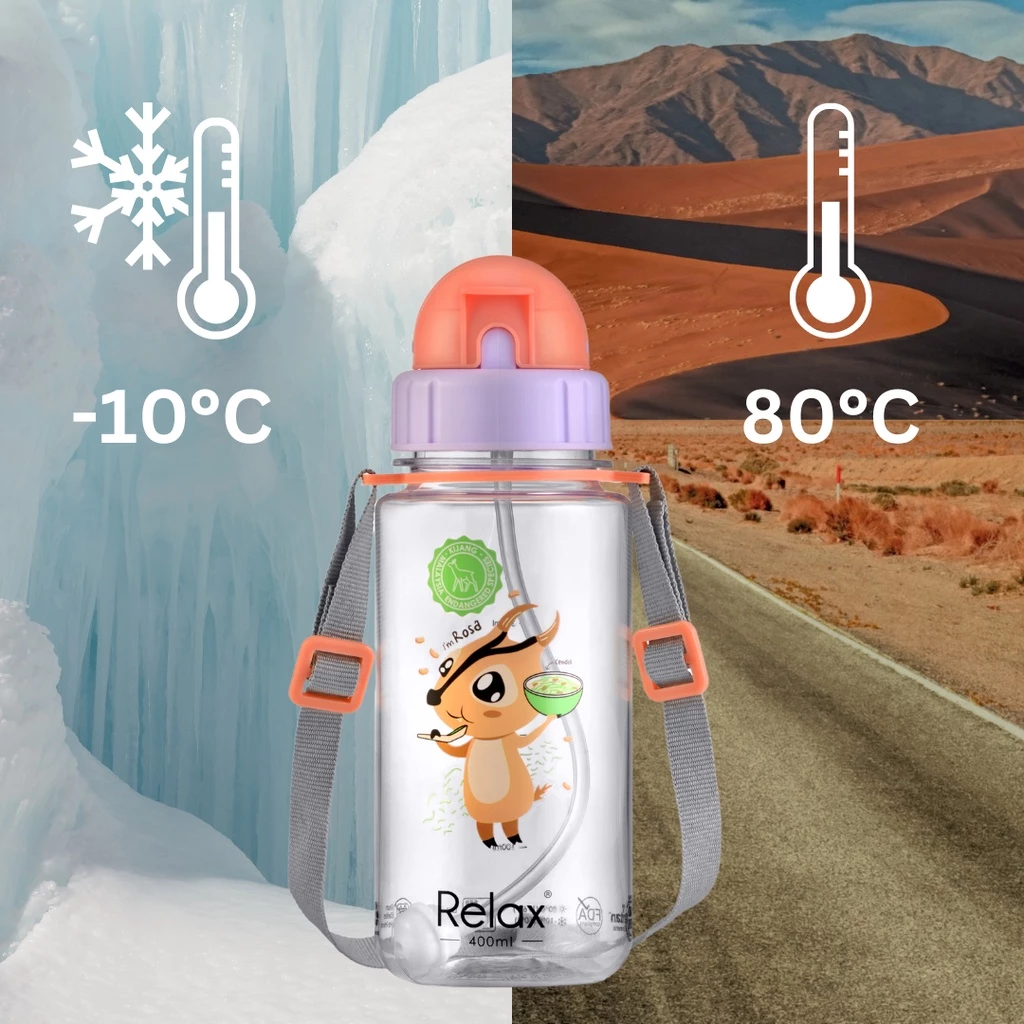 RELAX Tritan Botol Air Kanak-kanak Kids Water Bottle - (400ml)