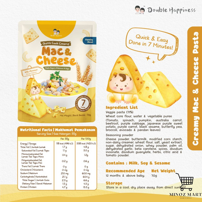Double Happiness Quick Cook Pasta / For 12 Months and above