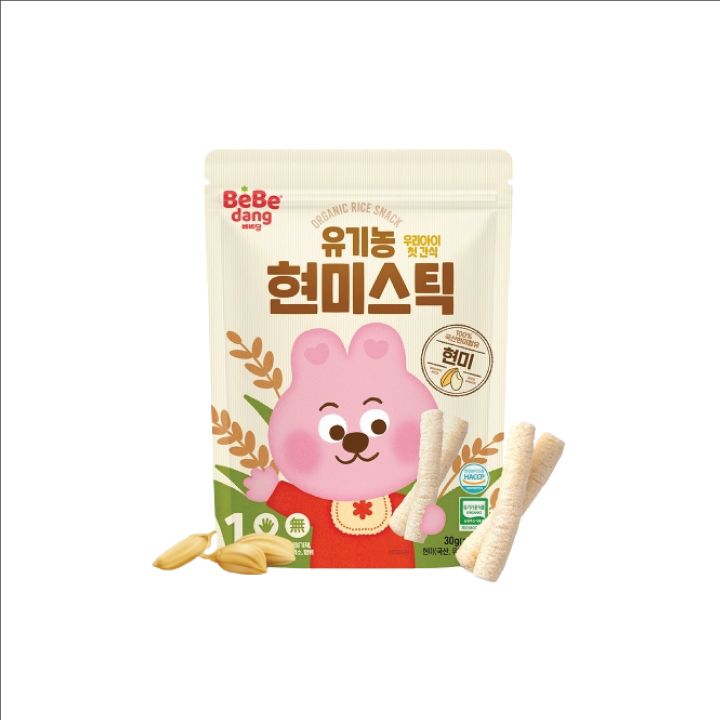 BEBEDANG-ORGANIC RICE SNACK WHITE RICE 30G