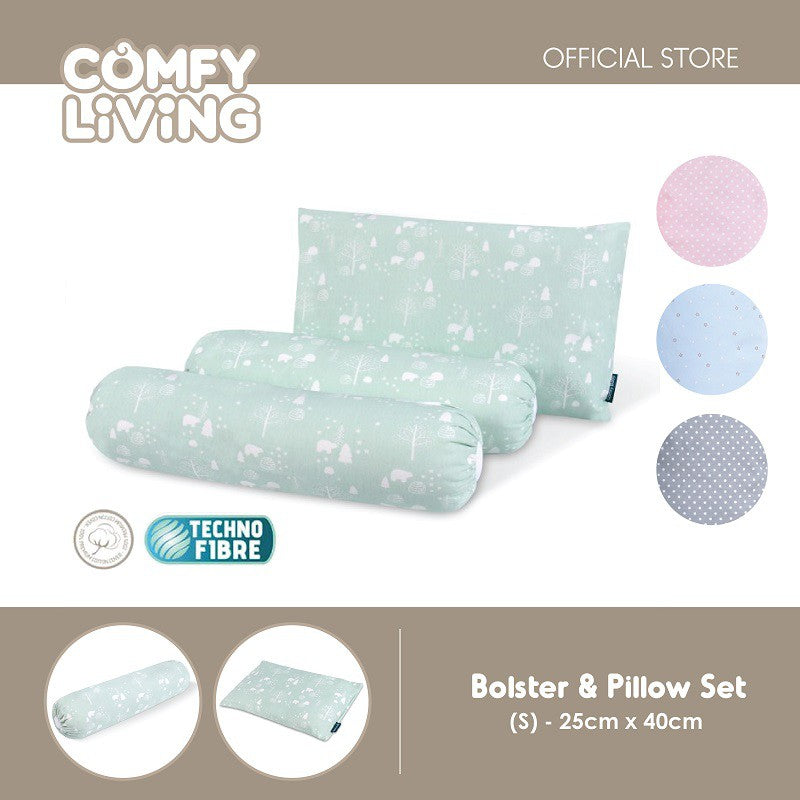 Comfy Living Bolster & Pillow Set (S)