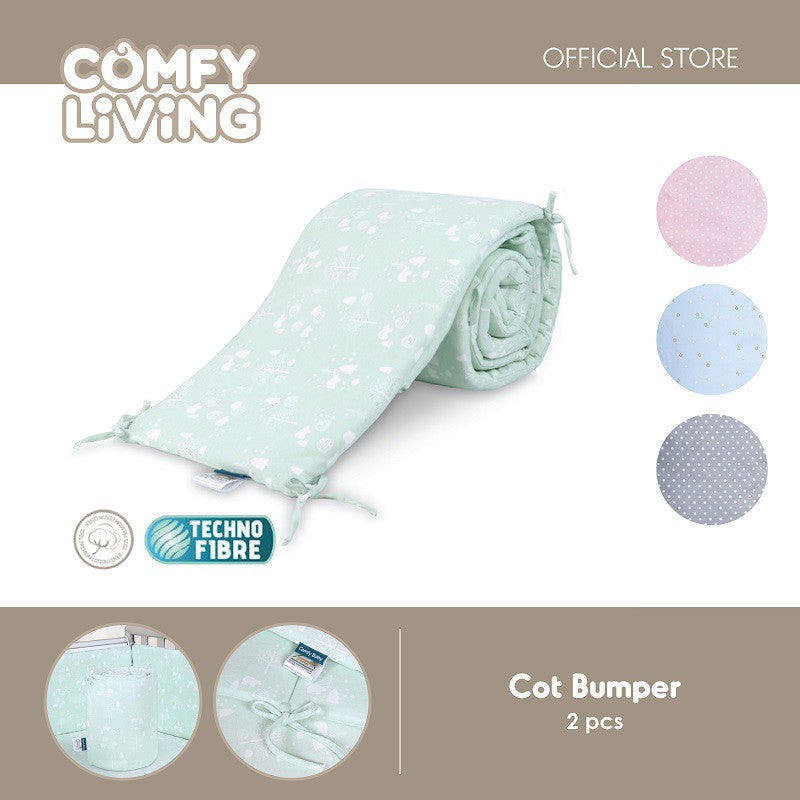 Comfy Living Cot Bumper x 2