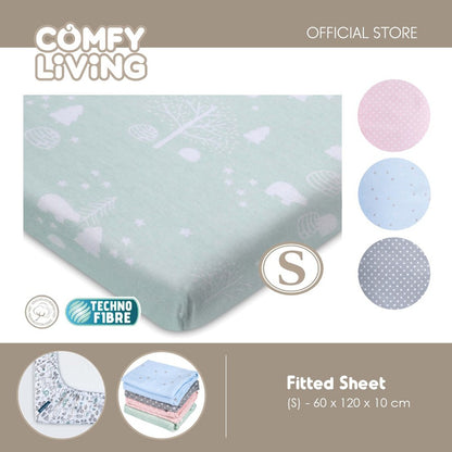 Comfy Living Fitted Sheet Mattress Cover (60 x 120 x 10cm)