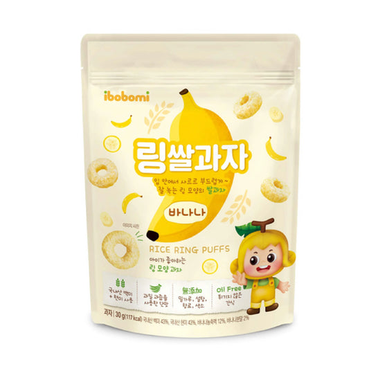 IBOBOMI - RING RICE PUFF 30G BANANA