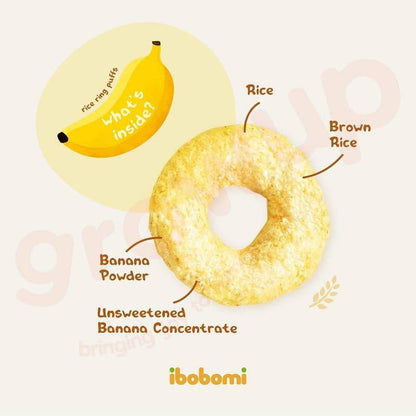 IBOBOMI - RING RICE PUFF 30G BANANA