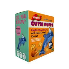 Little Baby Grains Organic Dolphin Shaped Puffs with Pumpkin & Carrot 32g/pc