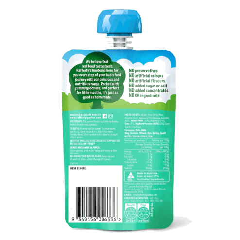 Rafferty's Garden Blueberry Banana Pear Yoghurt Brekkie