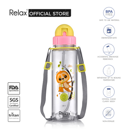 RELAX Tritan Botol Air Kanak-kanak Kids Water Bottle - D7655 Series (550ml)