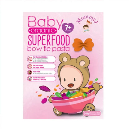 Mommy J Baby Organic Superfood Pasta (Bow Tie) 7m+
