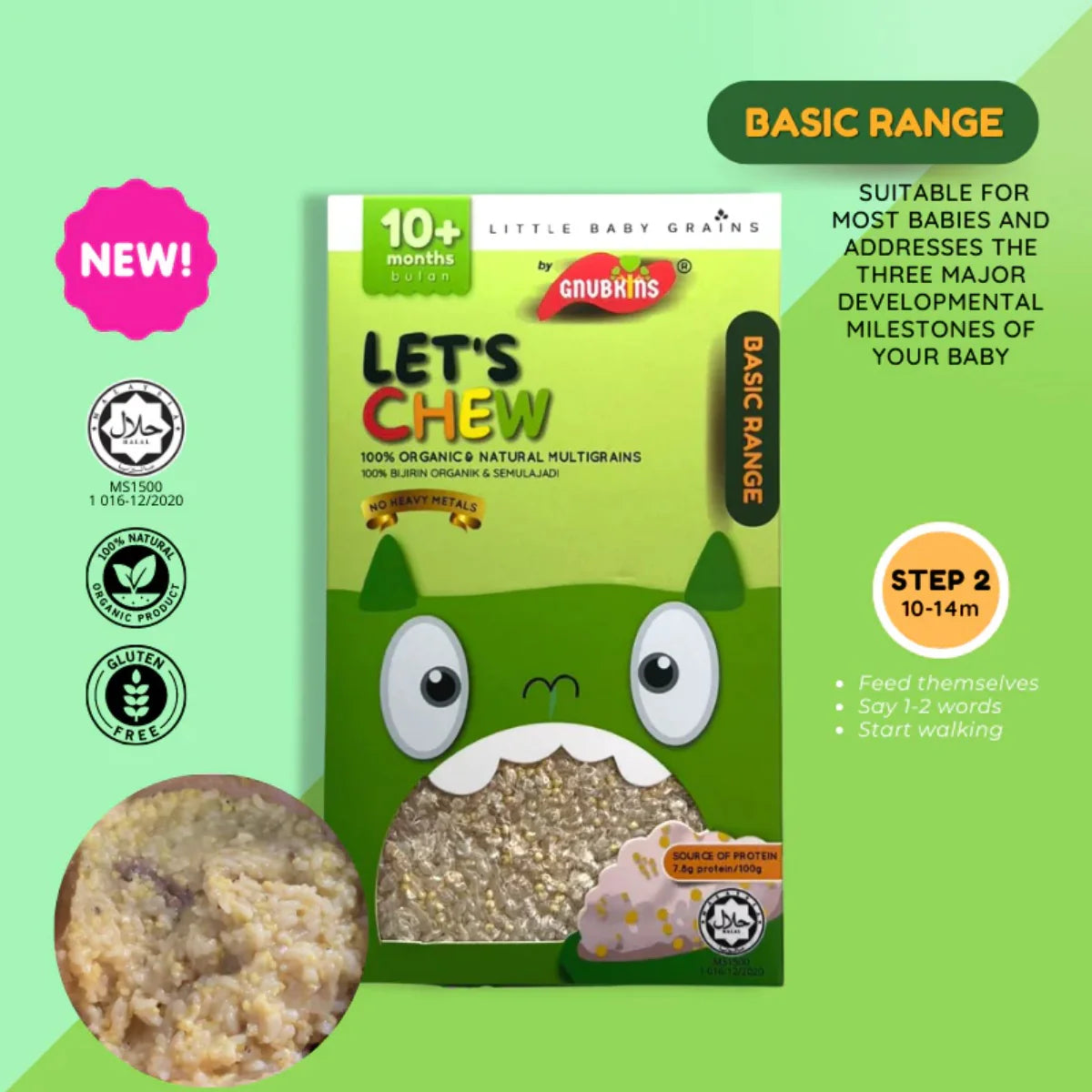 Little Baby Grains Let's Eat from 6 months (BASIC Range)