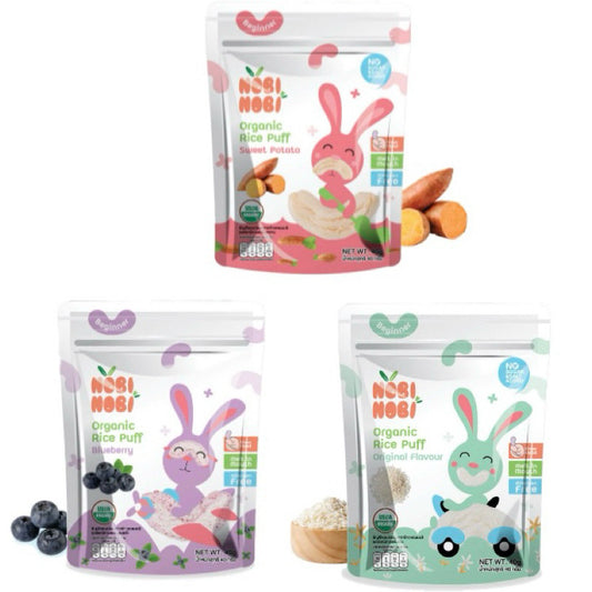 [HALAL] Nobi Nobi Organic Jasmine Rice Puffs 40g