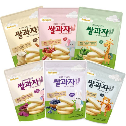 Korea Ibobomi Organic Pop Rice Snack