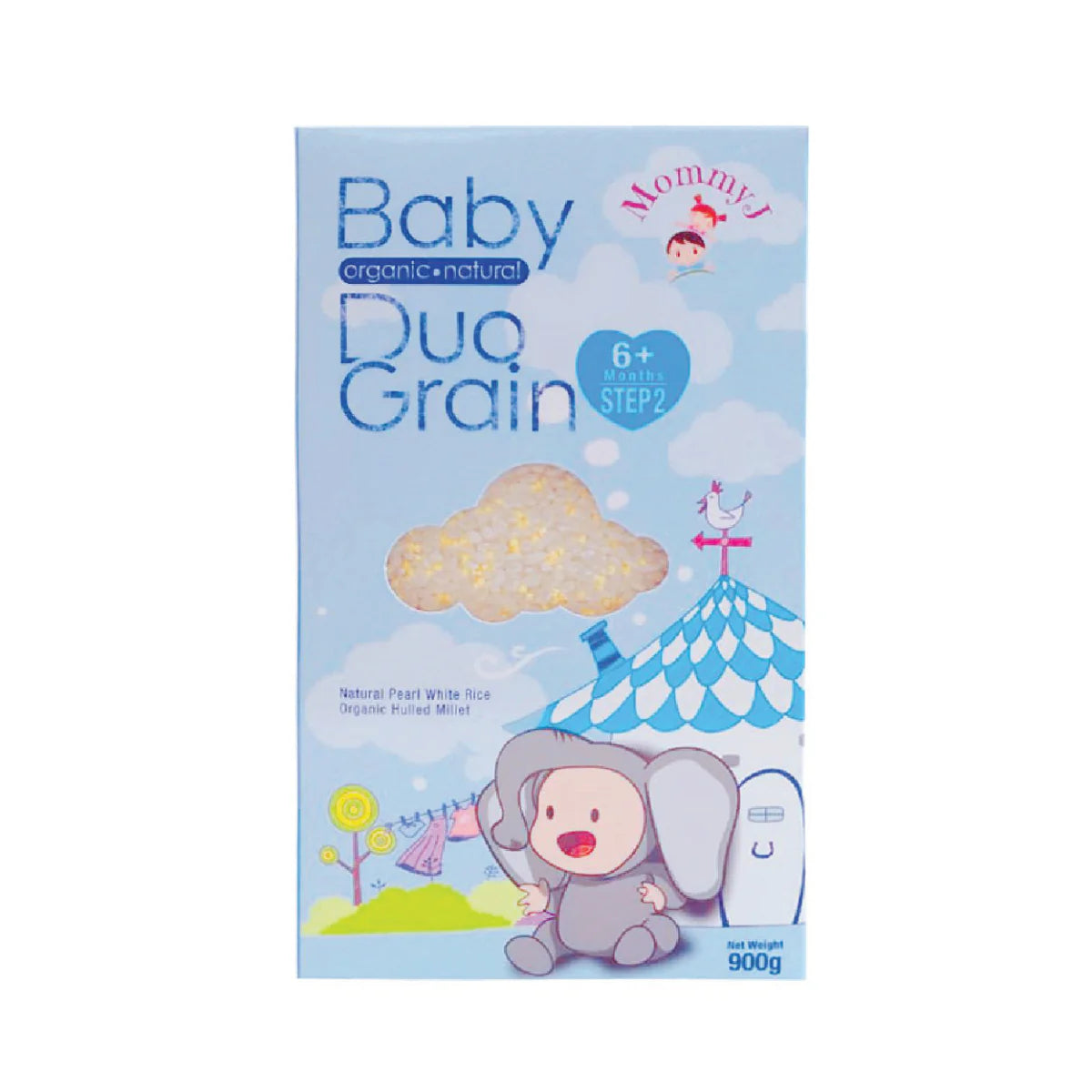 MommyJ Baby Organic Duo Grain & Multi Grain Rice Beras Bayi Organik [Start From 6m+ , 900g]