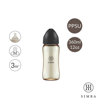 ALLONGÉ PPSU W/N CROSS HOLE FEEDING BOTTLE (360ML)