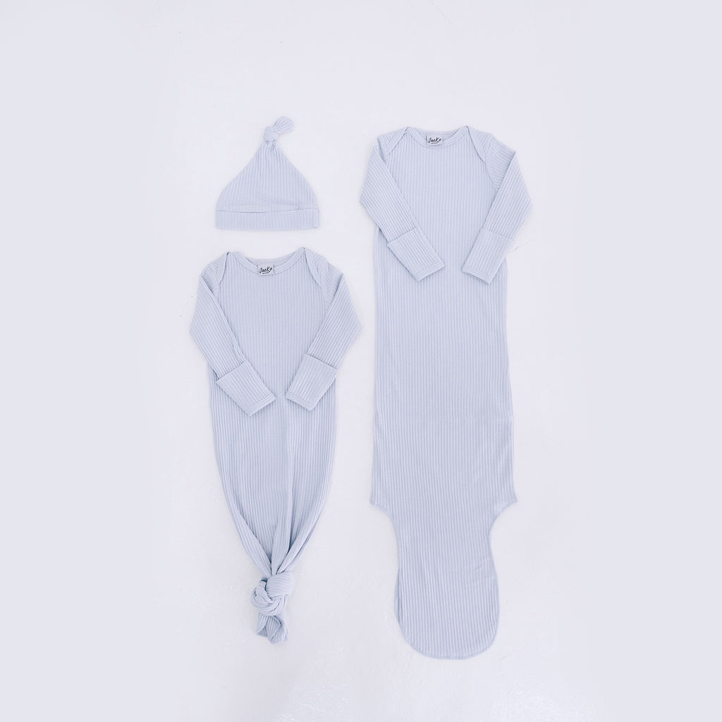 Jae Ko® Award Winning Organic Baby Wear Long Sleeves Knotted Gowns