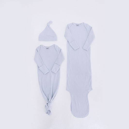 Jae Ko® Award Winning Organic Baby Wear Long Sleeves Knotted Gowns