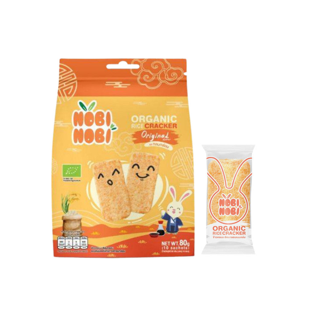 HALAL] Nobi Nobi Organic Rice Crackers (80g) (18m+) Ready To Eat Baby Rice Snacks
