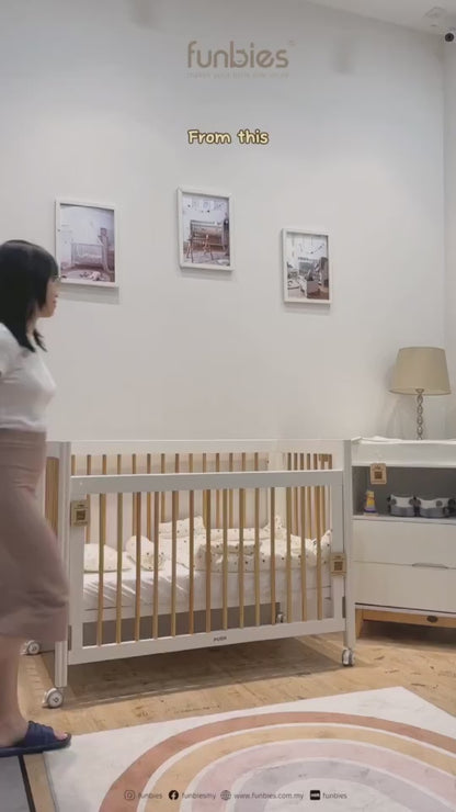 Funbies Delia 4in1 Baby Cot