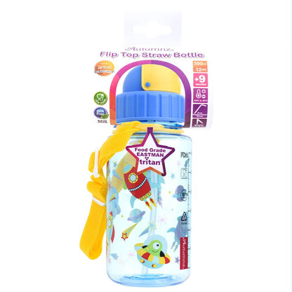 AUTUMNZ - Flip Top Straw Bottle 350ml /12oz