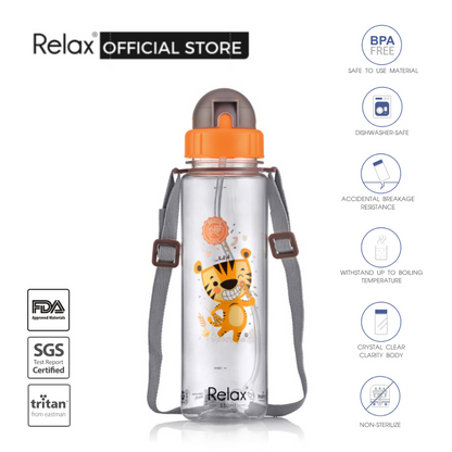 RELAX Tritan Botol Air Kanak-kanak Kids Water Bottle - D7655 Series (550ml)