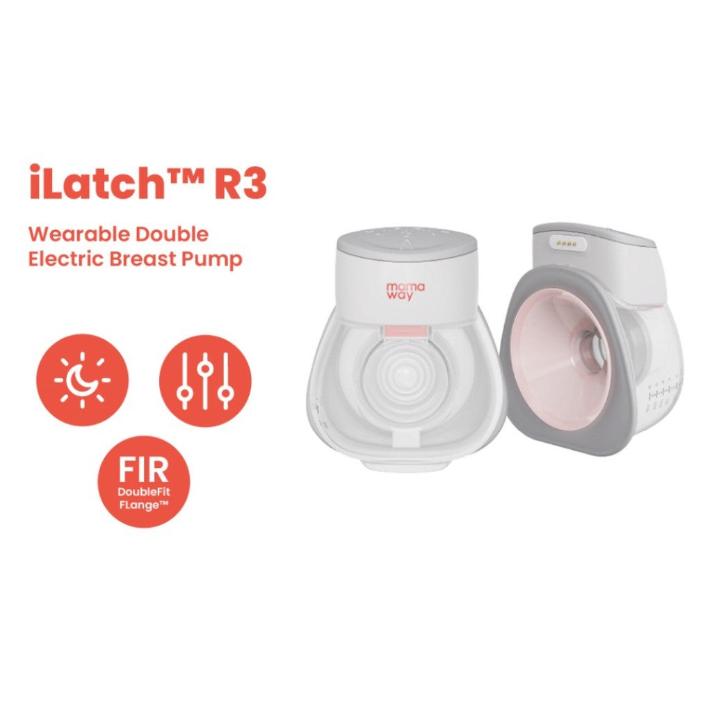 MAMAWAY iLatch™ R3 Wearable Double Electric Breast Pump