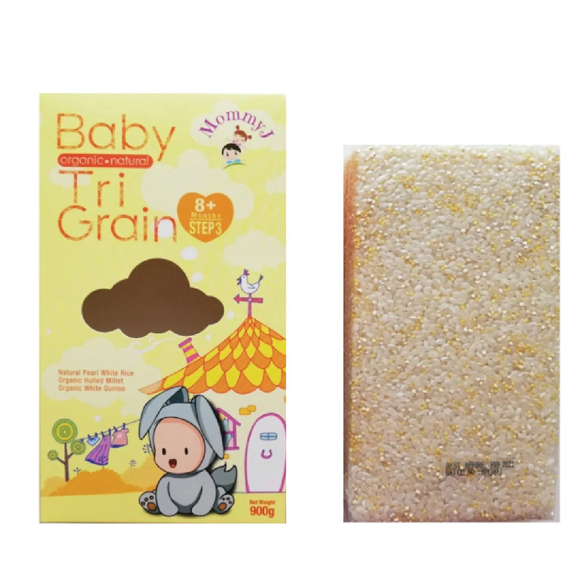 MommyJ Baby Organic Duo Grain & Multi Grain Rice Beras Bayi Organik [Start From 6m+ , 900g]