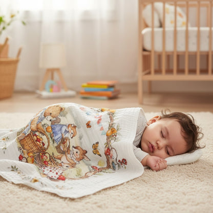 BBIBEE 6 Layers Gauza Baby Bath Towel / Blanket 110 x 110cm